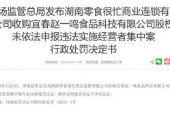 鸣鸣很忙被罚175万元,合规意识需加强”